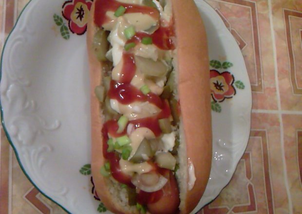Fotografia przedstawiająca Hot dog Krzysia