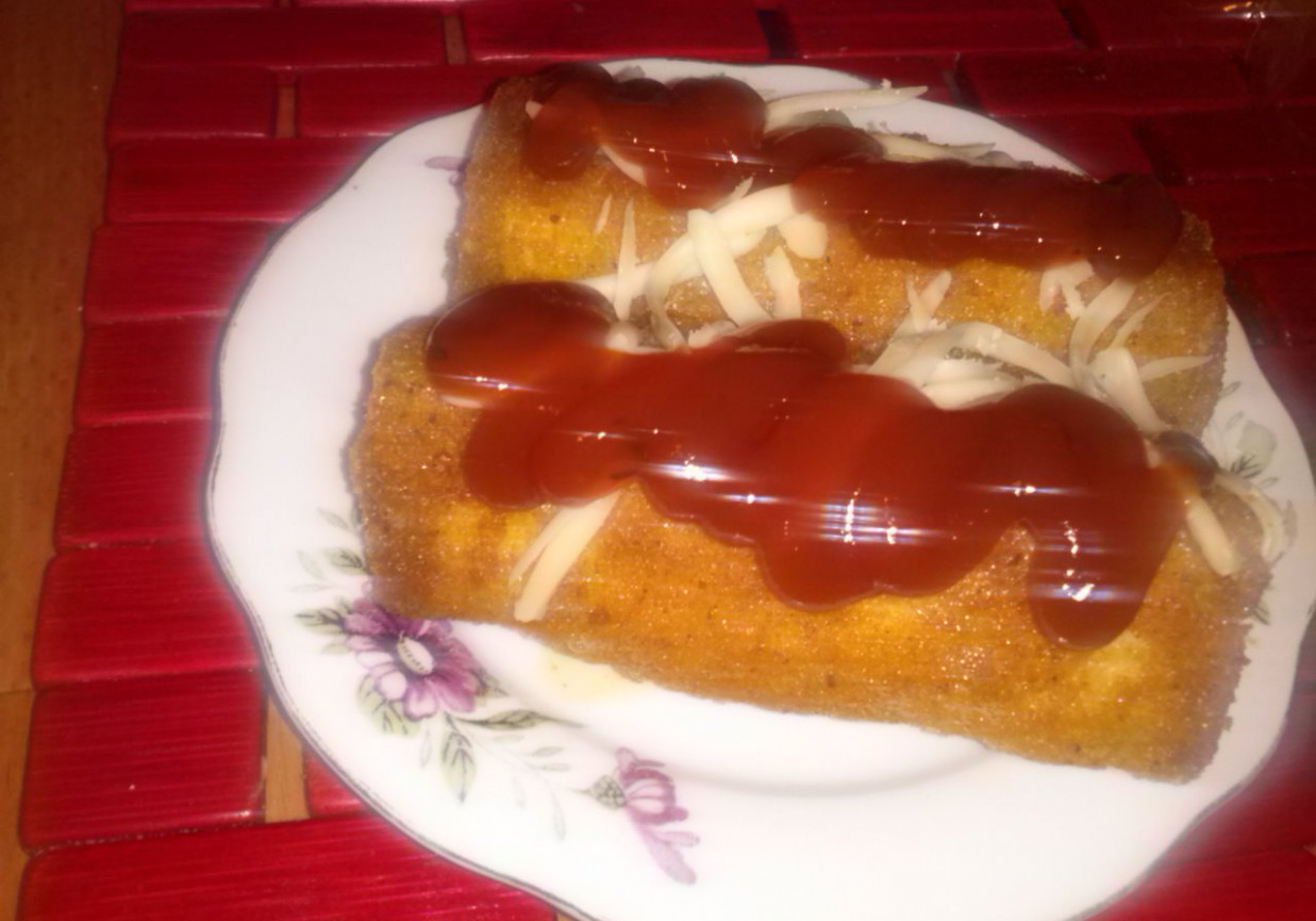 Hot Dog z chleba tostowego foto