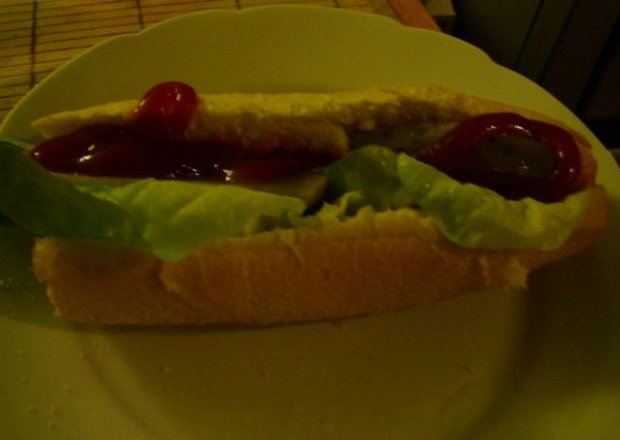 Fotografia przedstawiająca hot-dog domowy