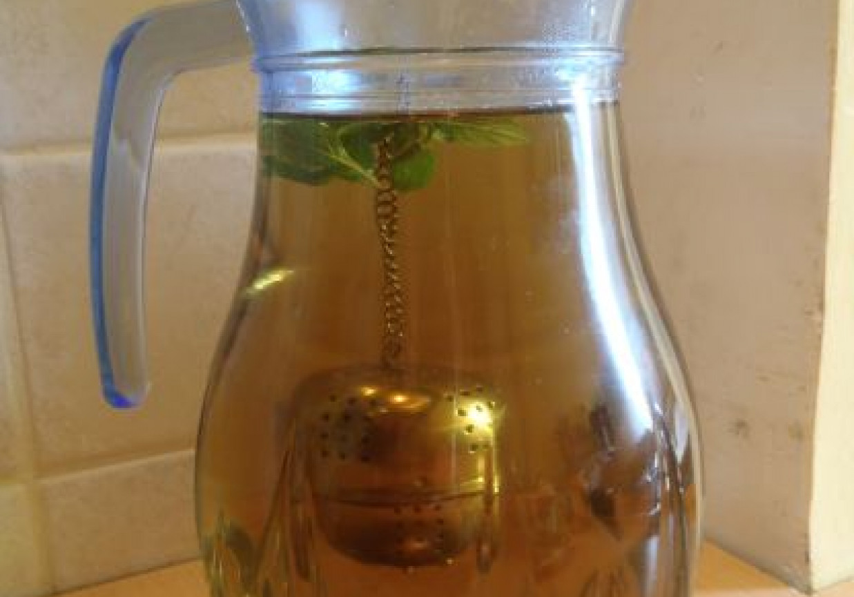 Ice tea z trawą cytrynowa foto