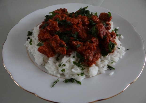 Fotografia przedstawiająca Indyjskie curry z jagnięciny