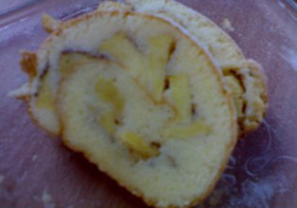 jabłkowa rolada z cynamonem foto