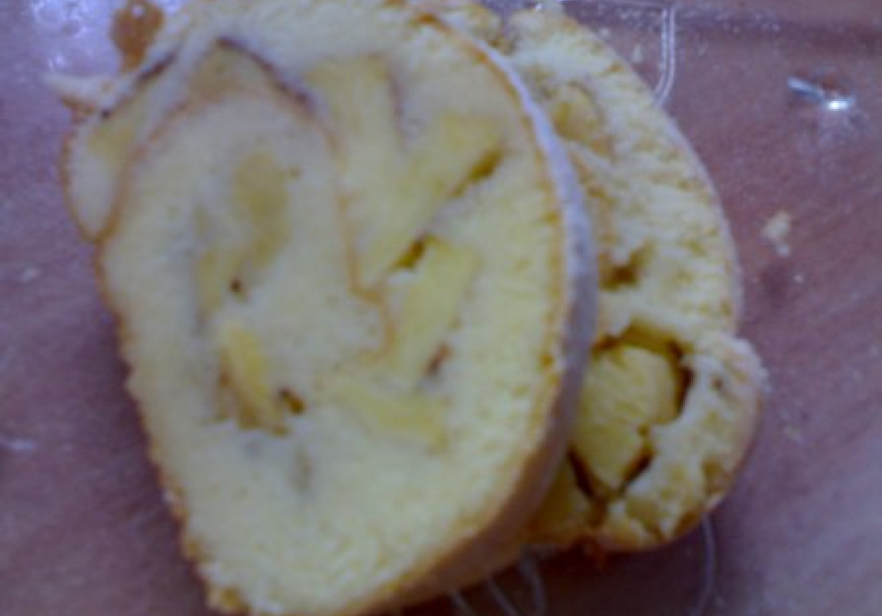 jabłkowa rolada z cynamonem foto