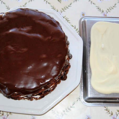 Krok 6 - Jaglano- czekoladowy tort naleśnikowy foto