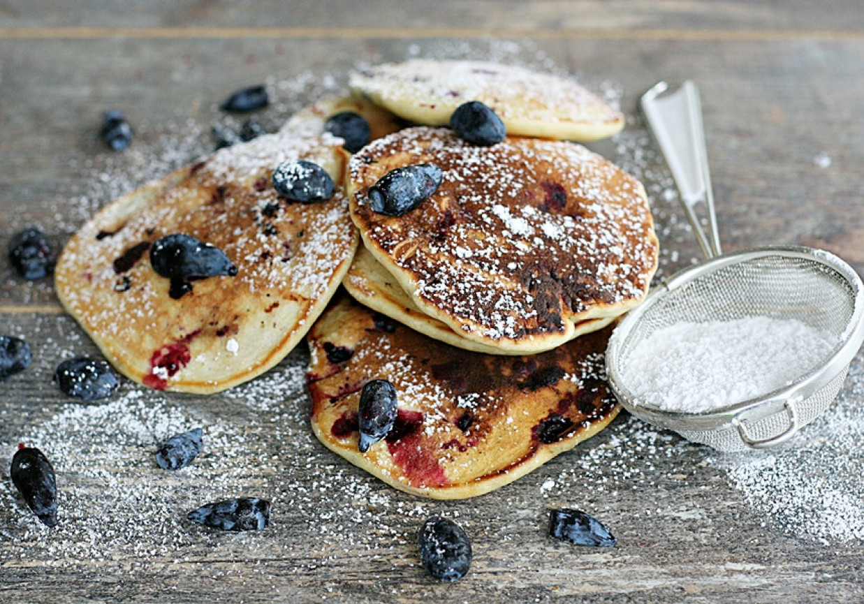 Jagodowe pancakes foto