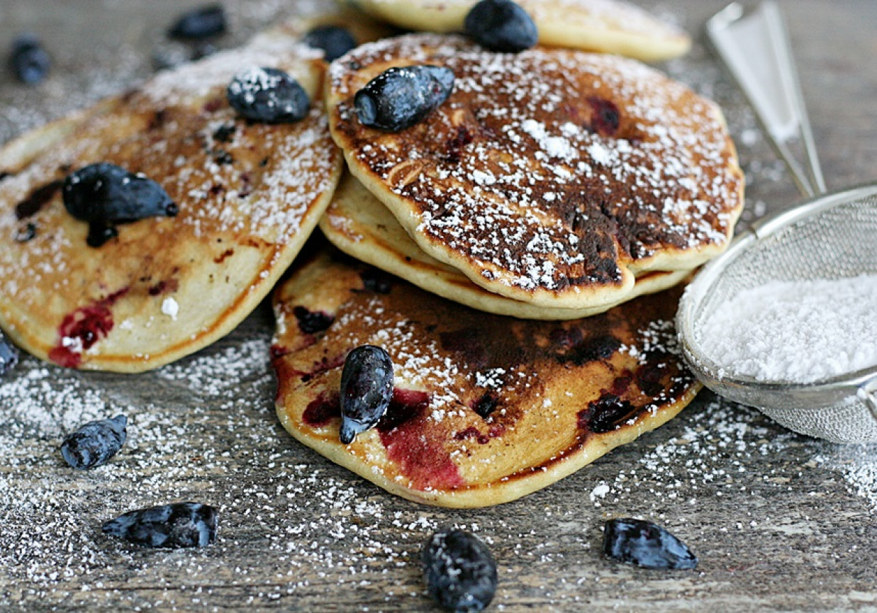 Jagodowe pancakes foto