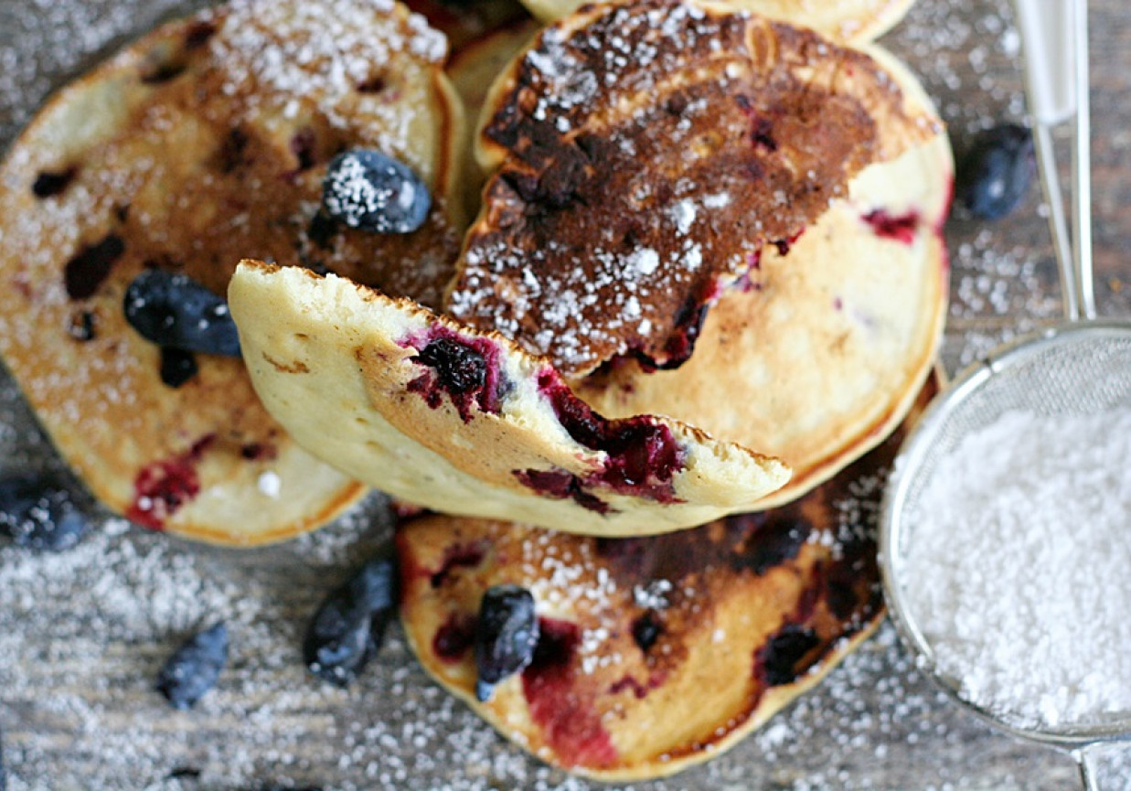Jagodowe pancakes foto