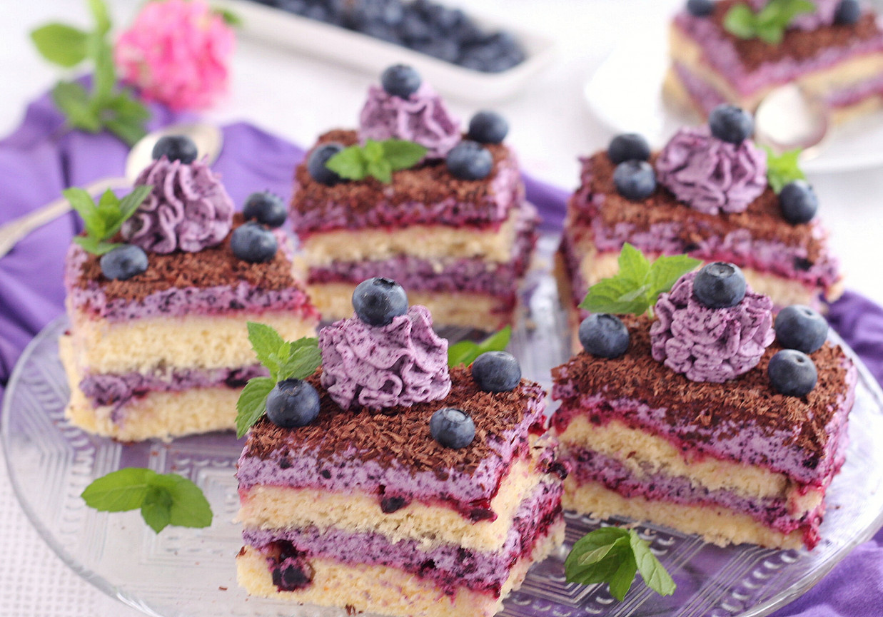 Jagodowo budyniowe ciacho foto