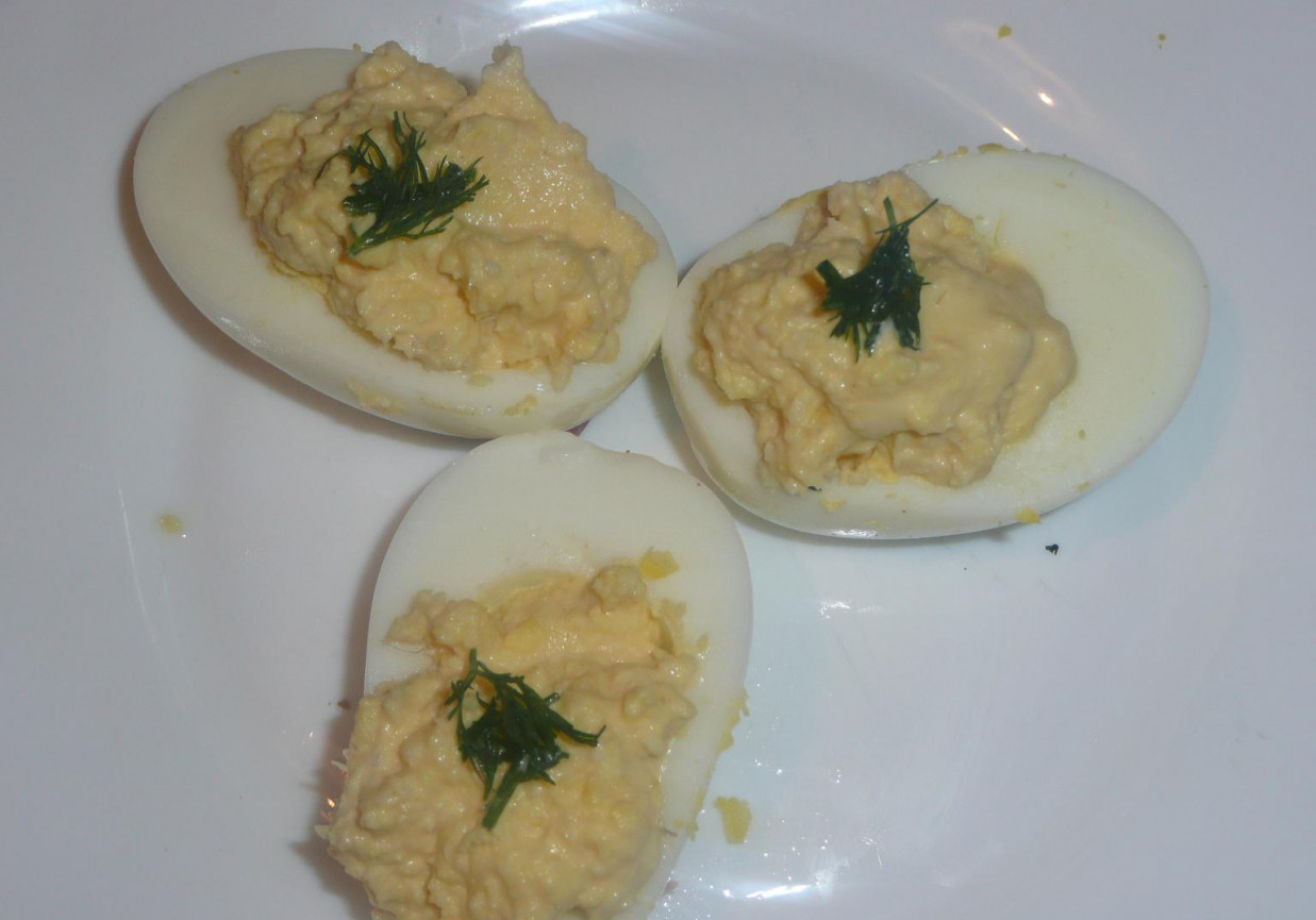 Jaja z farszem majonezowo-musztardowym foto