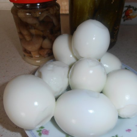 Krok 1 - Jajeczka w tatarskim sosie foto