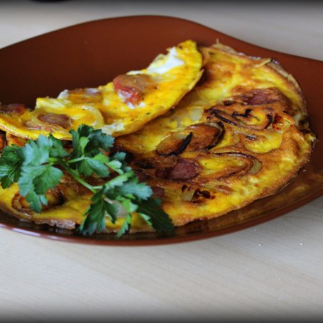 Krok 3 - Jajecznico-omlet foto