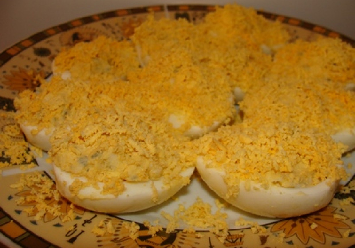 Jajka faszerowane serem lazur foto