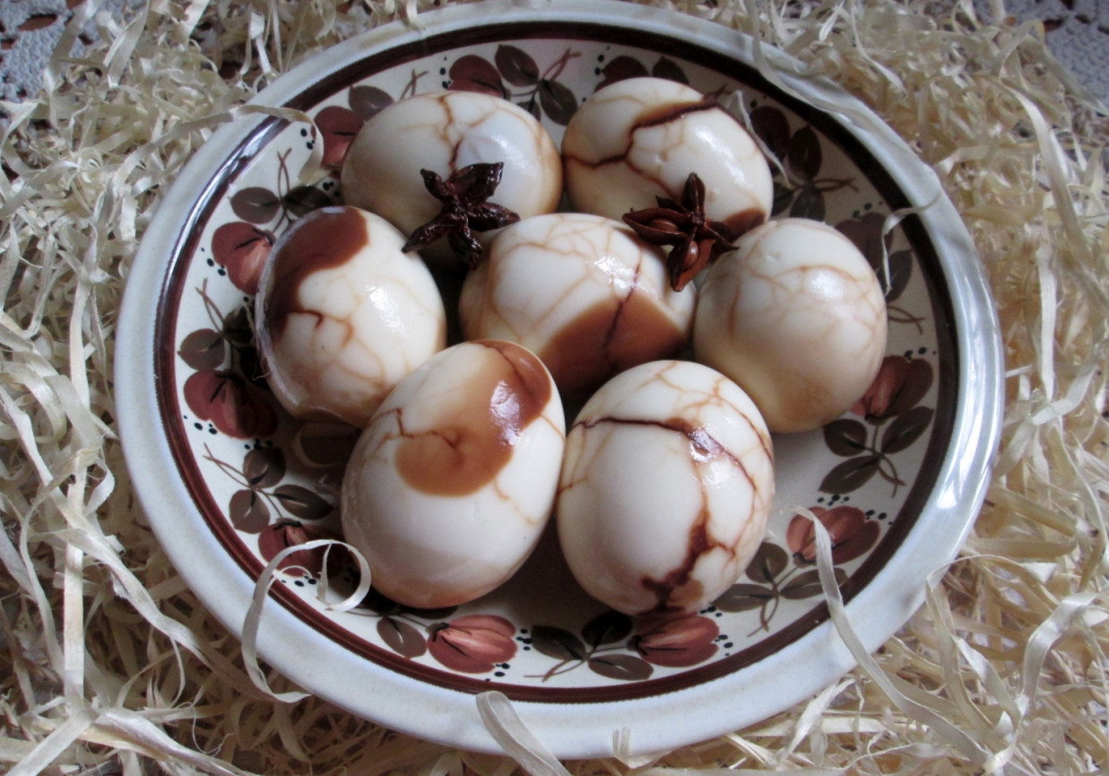Jajka marmurkowe z anyżkiem foto