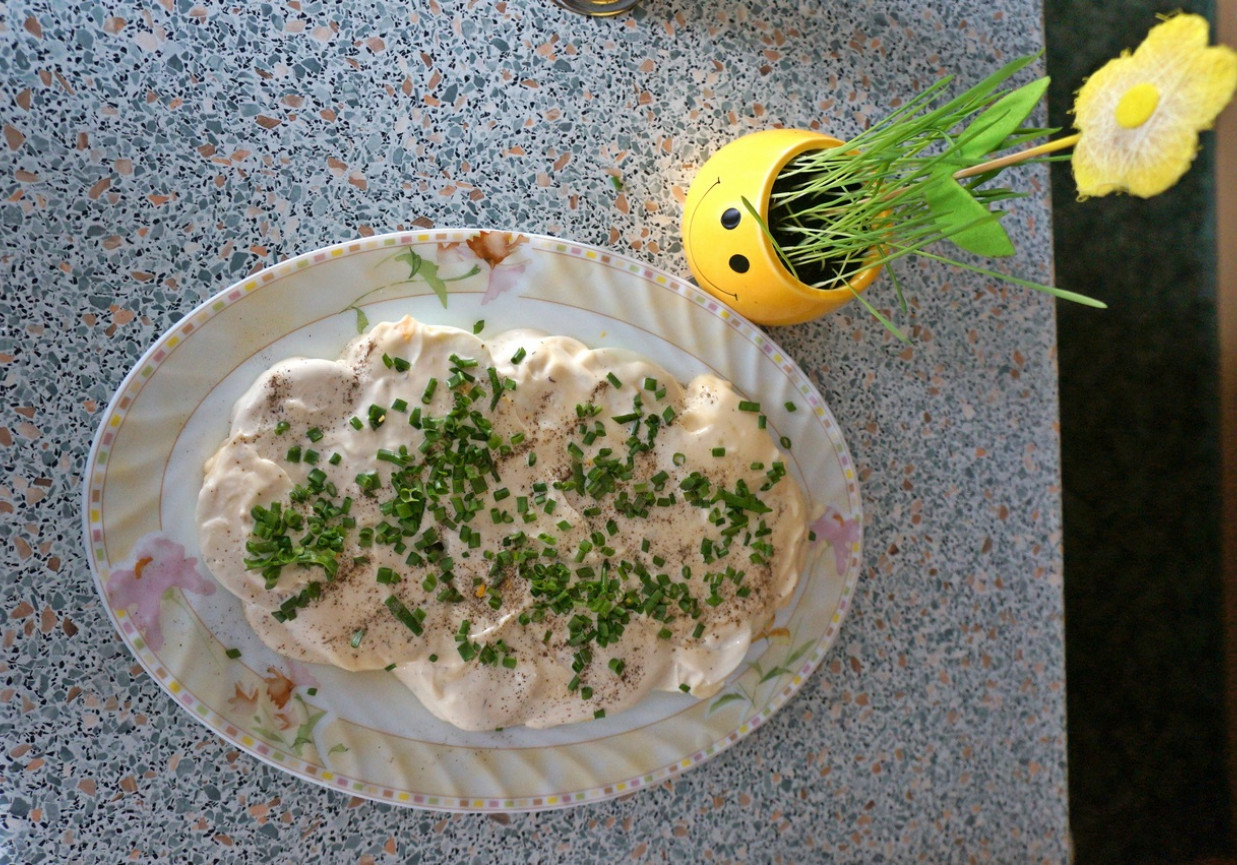 Jajka w majonezie ze szczypiorkiem foto