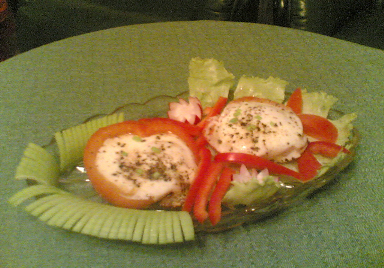 Jajka w obrączkach. foto