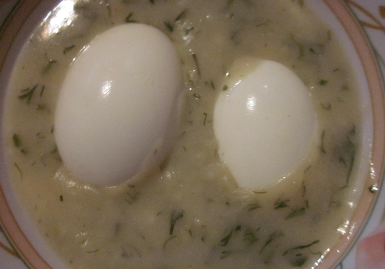 Jajka w sosie koperkowym foto