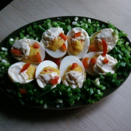 Krok 3 - Jajka z farszem serowym. foto