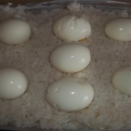 Krok 1 - Jajka zapiekane na ryżu foto