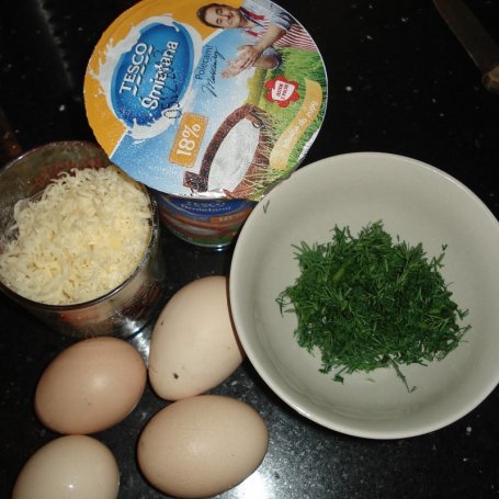 Krok 1 - Jajka zapiekane z ryżem i koperkiem foto
