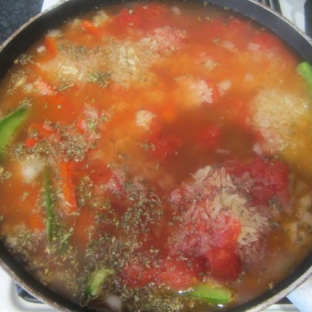 Krok 3 - Jambalaya z kurczakiem i krewetkami foto