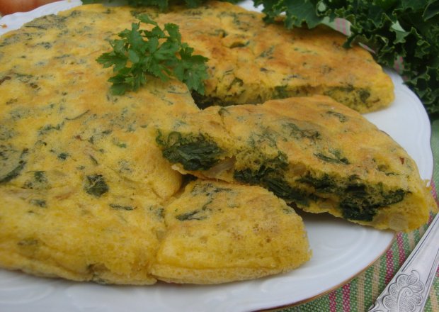 Fotografia przedstawiająca Jarmużowy omlet