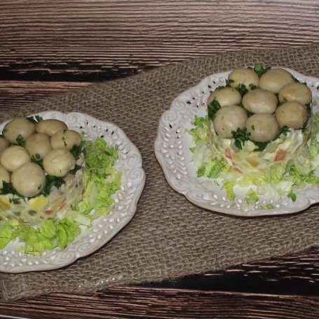 Krok 7 - Jarzynowa polanka z pieczarkami foto