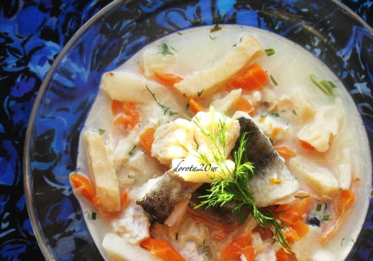 Jarzynowa zupa rybna foto