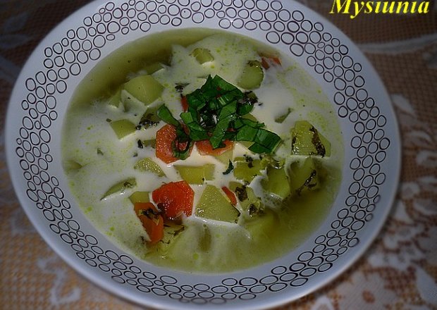 Fotografia przedstawiająca Jarzynowa zupa ze szczawiem
