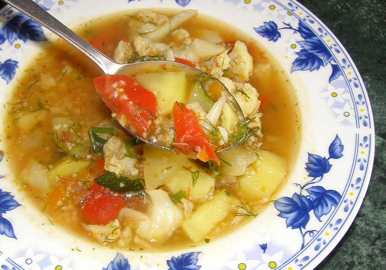 jesienna zupa na maśle z kaszą jaglaną... foto