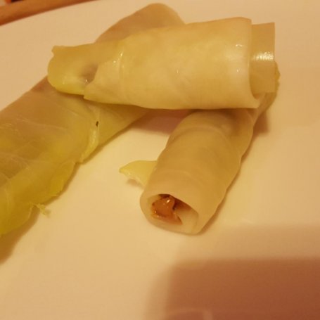 Krok 9 - Jesiotr z gołąbkami z borowikowym duxelle i purée ziemniaczanym foto