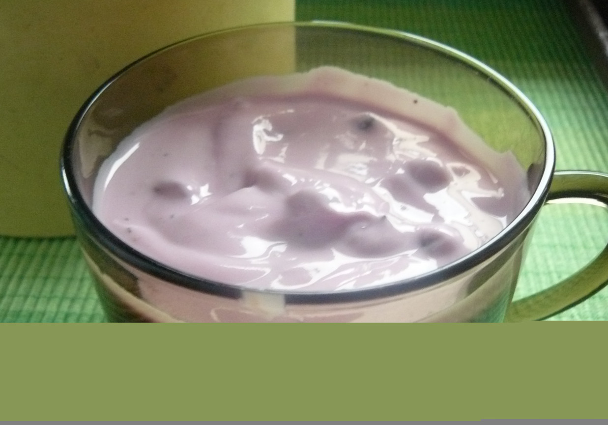 Jogurt borówkowy foto