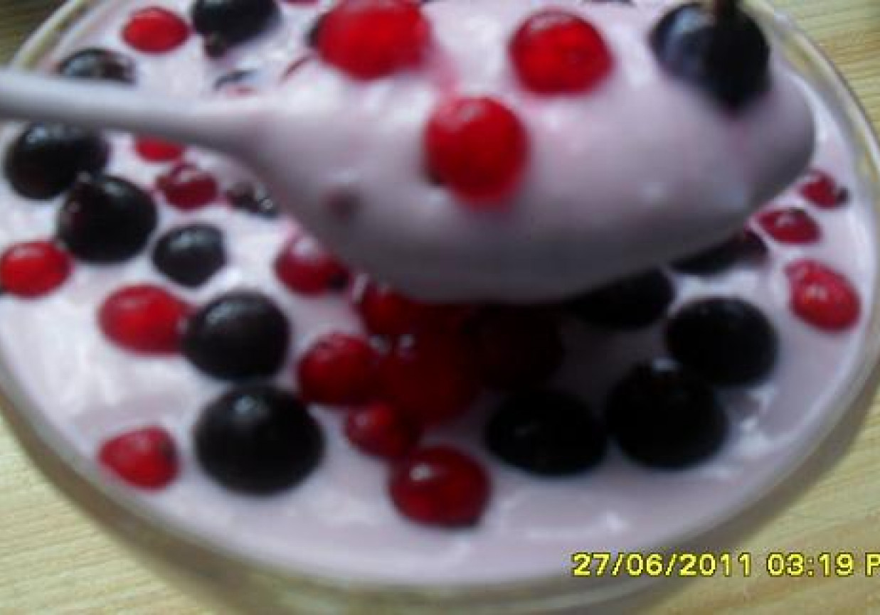 Jogurt owocowy foto