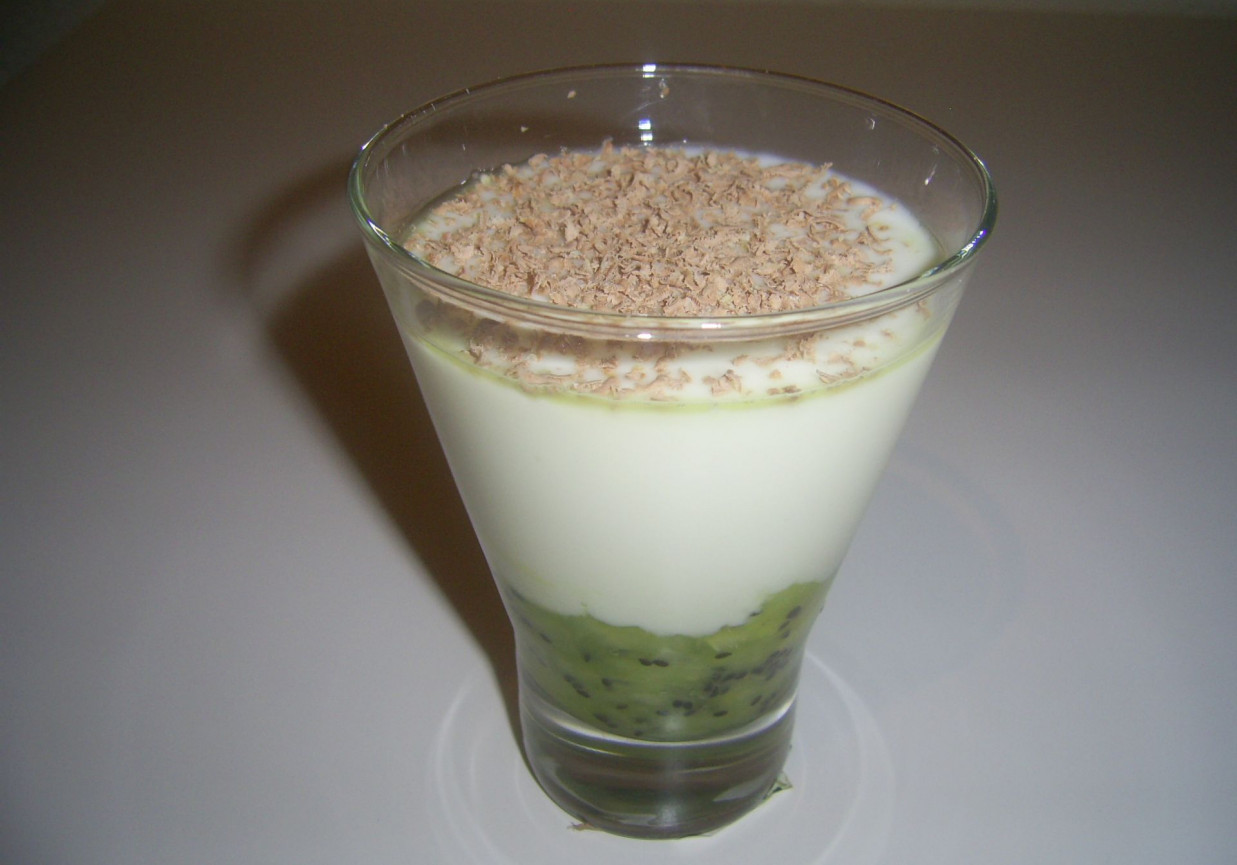 Jogurt z kiwi foto