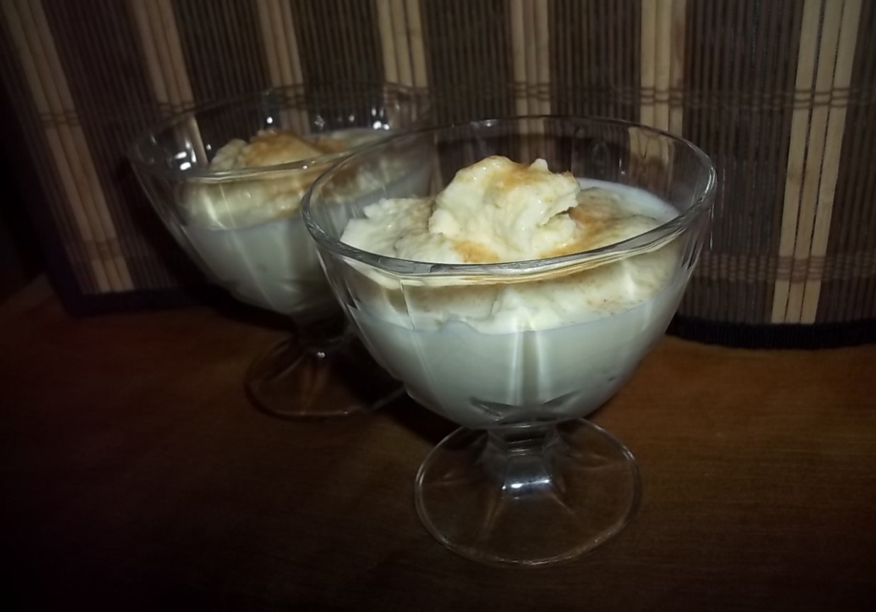 Jogurtowe lody z białą czekoladą foto