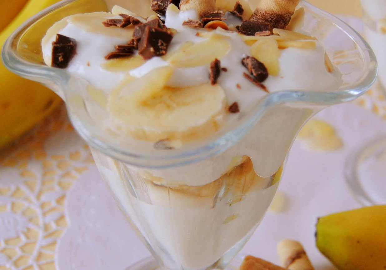 Jogurtowo- bananowy deser foto