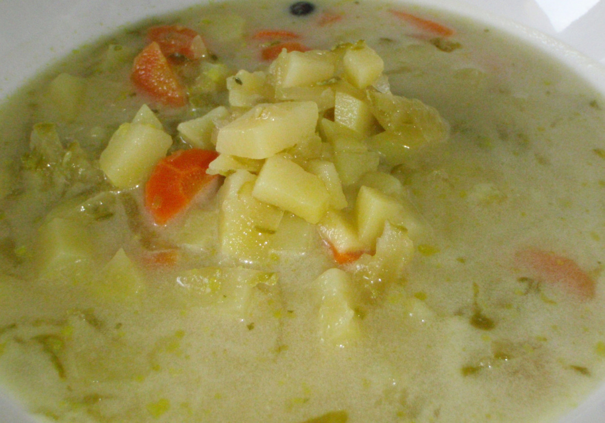 Jogurtowo ogórkowa zupa foto