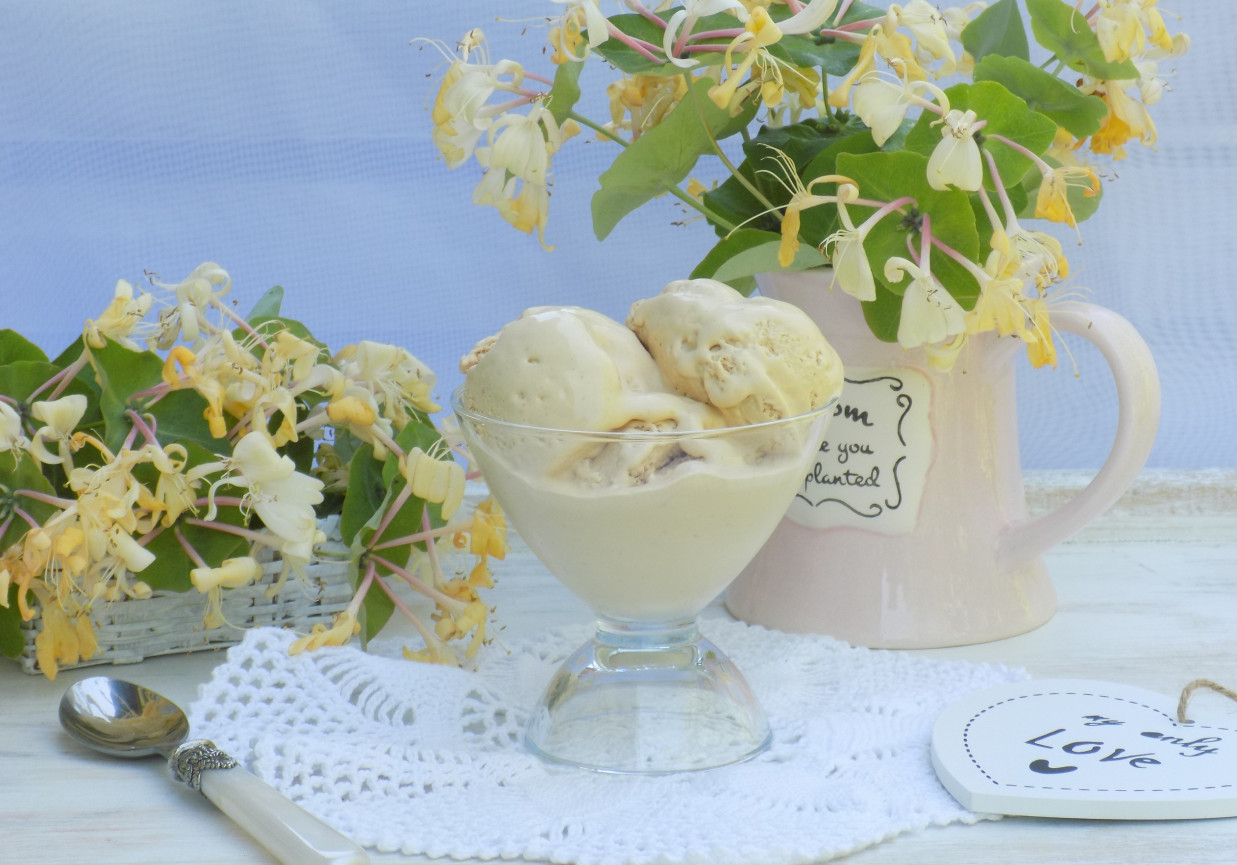 Kajmakowe lody na serku mascarpone foto