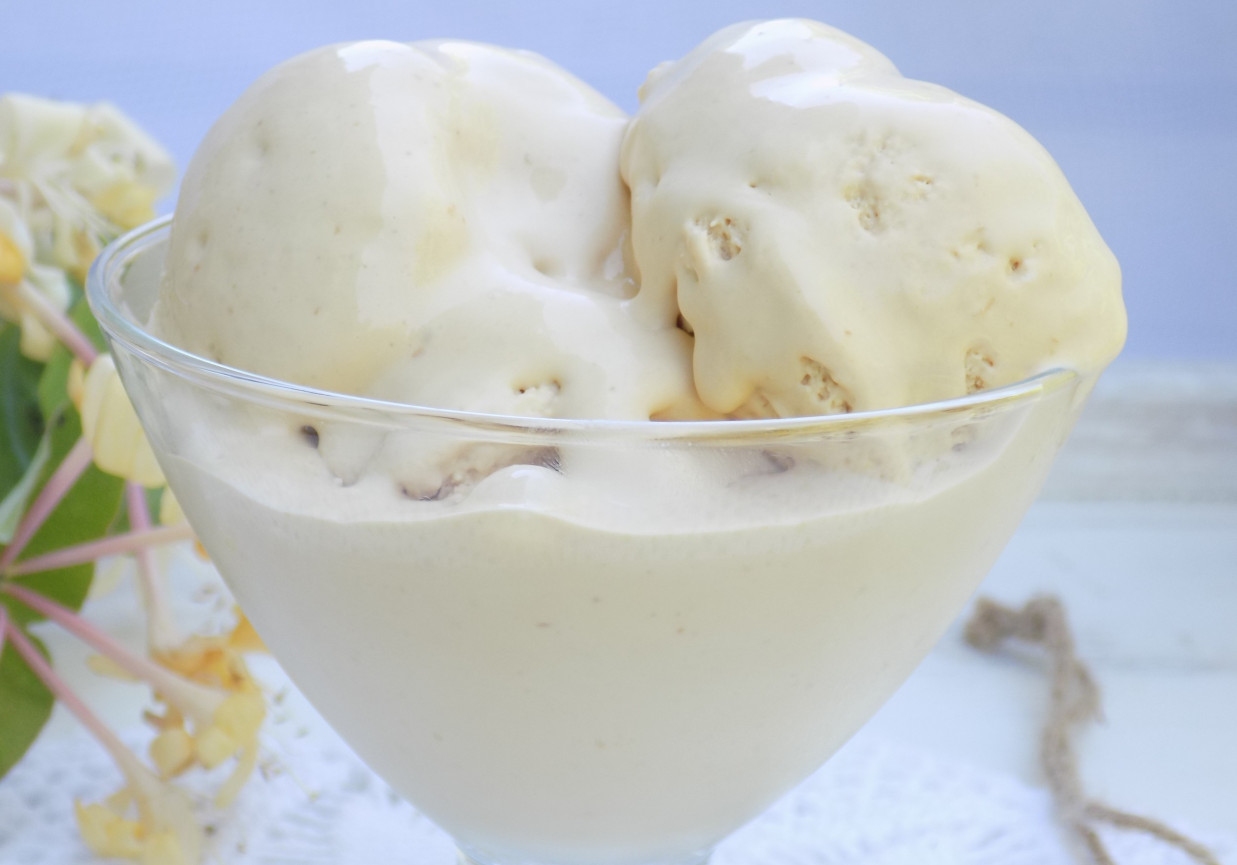 Kajmakowe lody na serku mascarpone foto