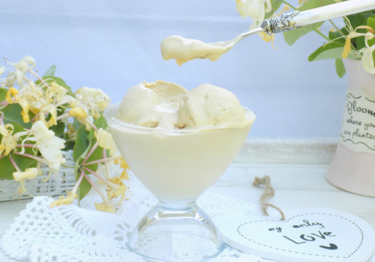 Kajmakowe lody na serku mascarpone foto