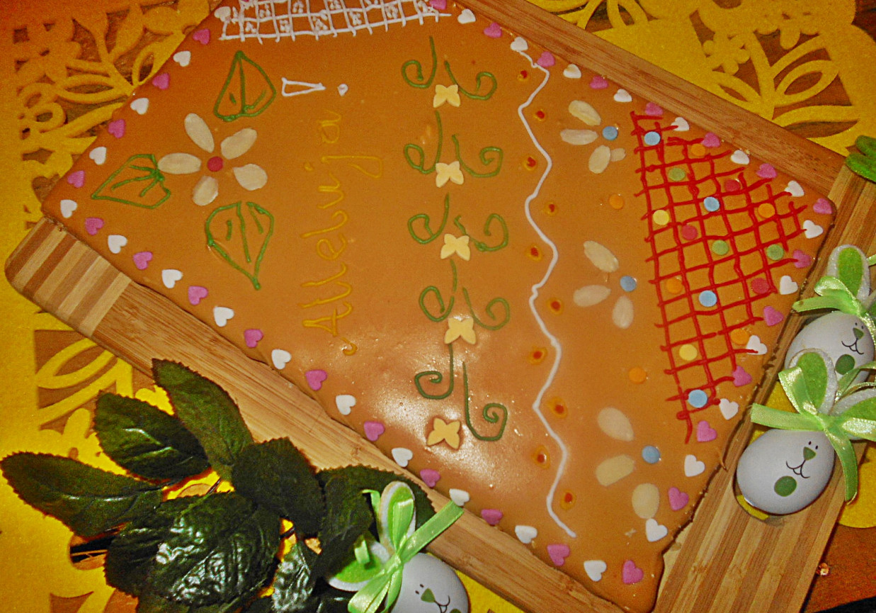 Kajmakowy mazurek z dżemem brzoskwiniowym foto