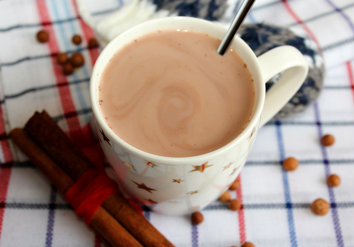 Kakao na mleku z cynamonem foto