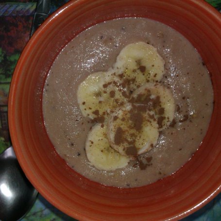 Krok 3 - Kakaowa OwsiankoManna z bananem foto