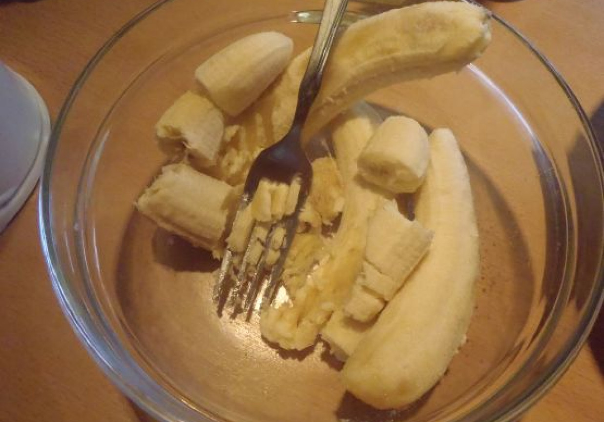 Kakaowe babeczki z bananami foto