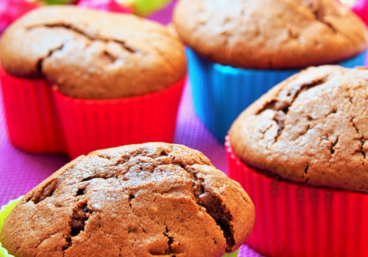 Kakaowe muffinki na maślance foto