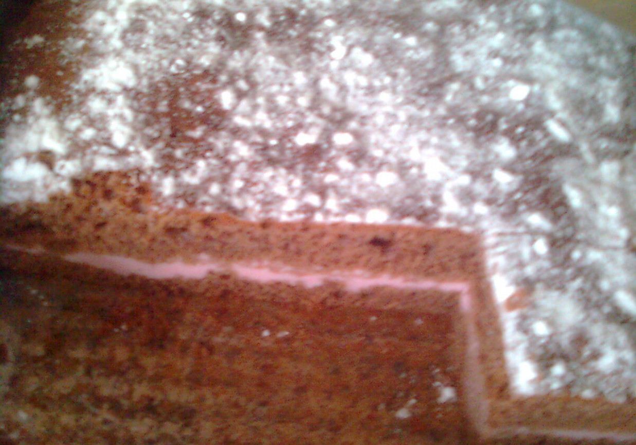 Kakaowe z truskawkową pianką foto