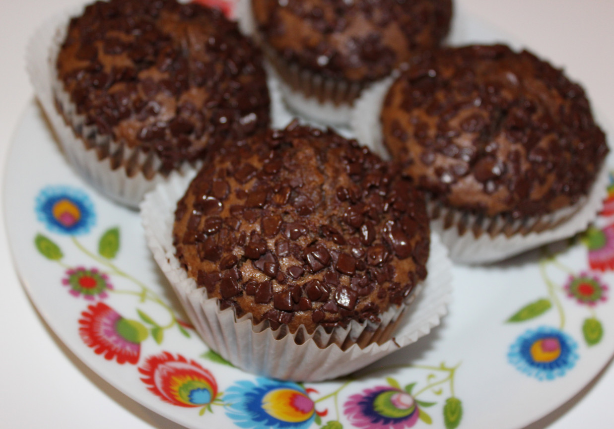 Kakaowo czekoladowe muffinki foto