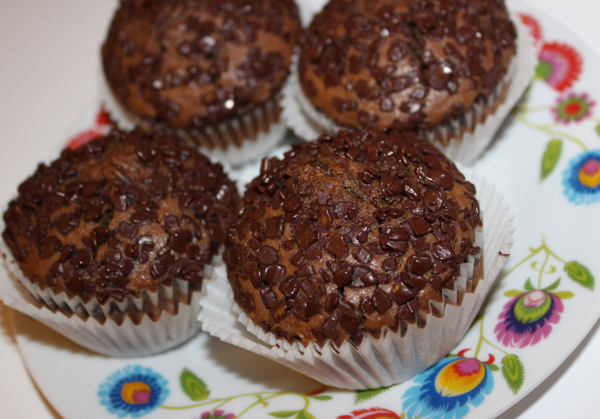 Kakaowo czekoladowe muffinki foto