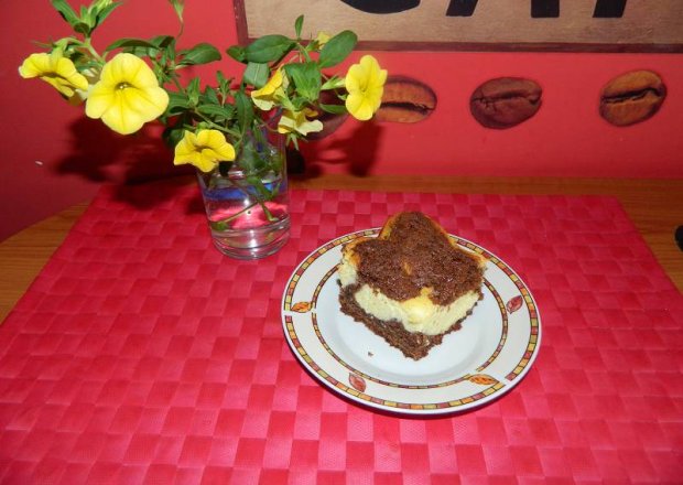 Fotografia przedstawiająca Kakaowo-serowe ciasto