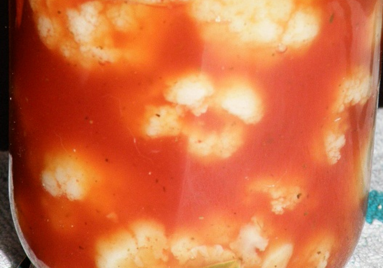 Kalafior marynowany w zalewie pomidorowej foto