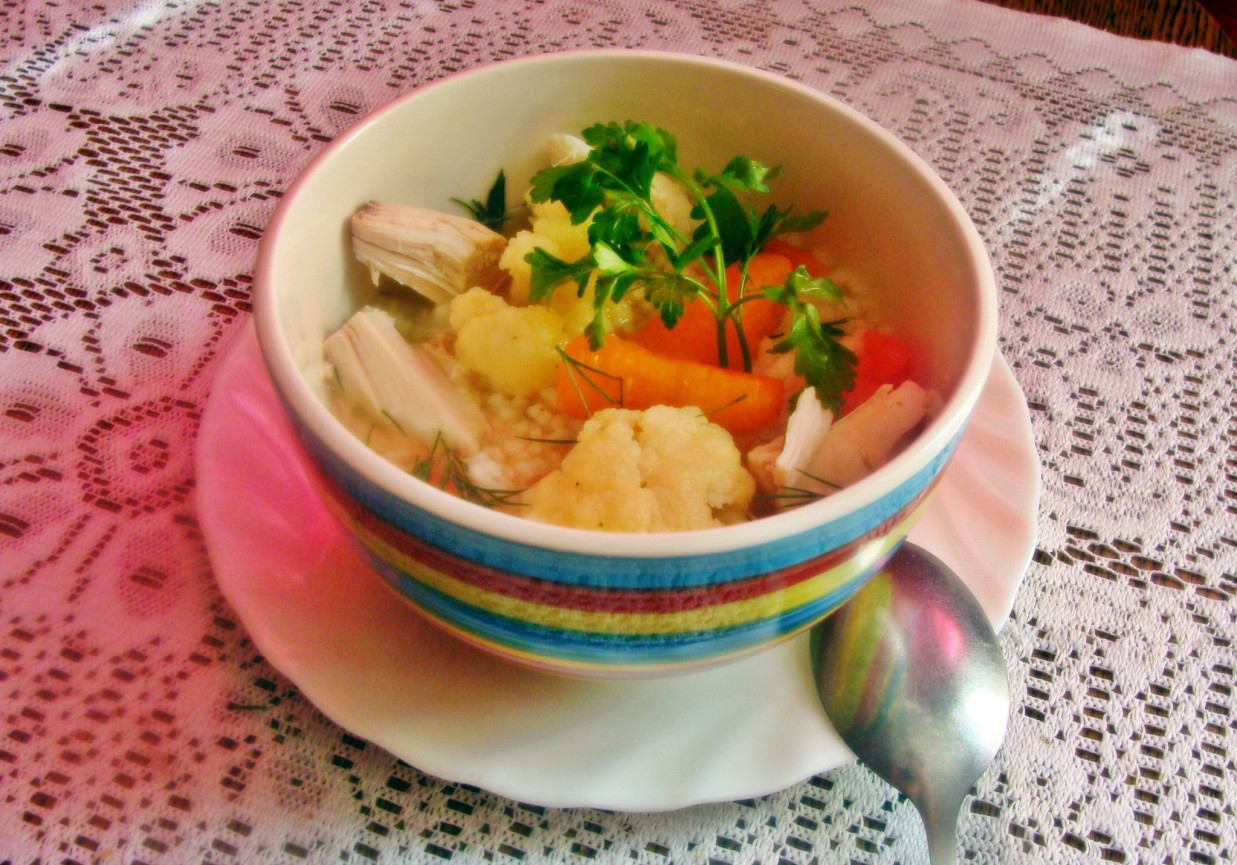 Kalafiorowa z ryżem foto